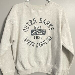White outer banks Crewneck